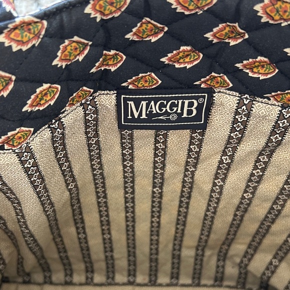 Black and Gold Quilted Tote Bag Set Maggi B - Picture 9 of 12